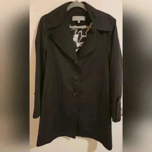 Anne Klein Trench Coat Trench Jacket Womens Small Button Pockets Academia Y2K